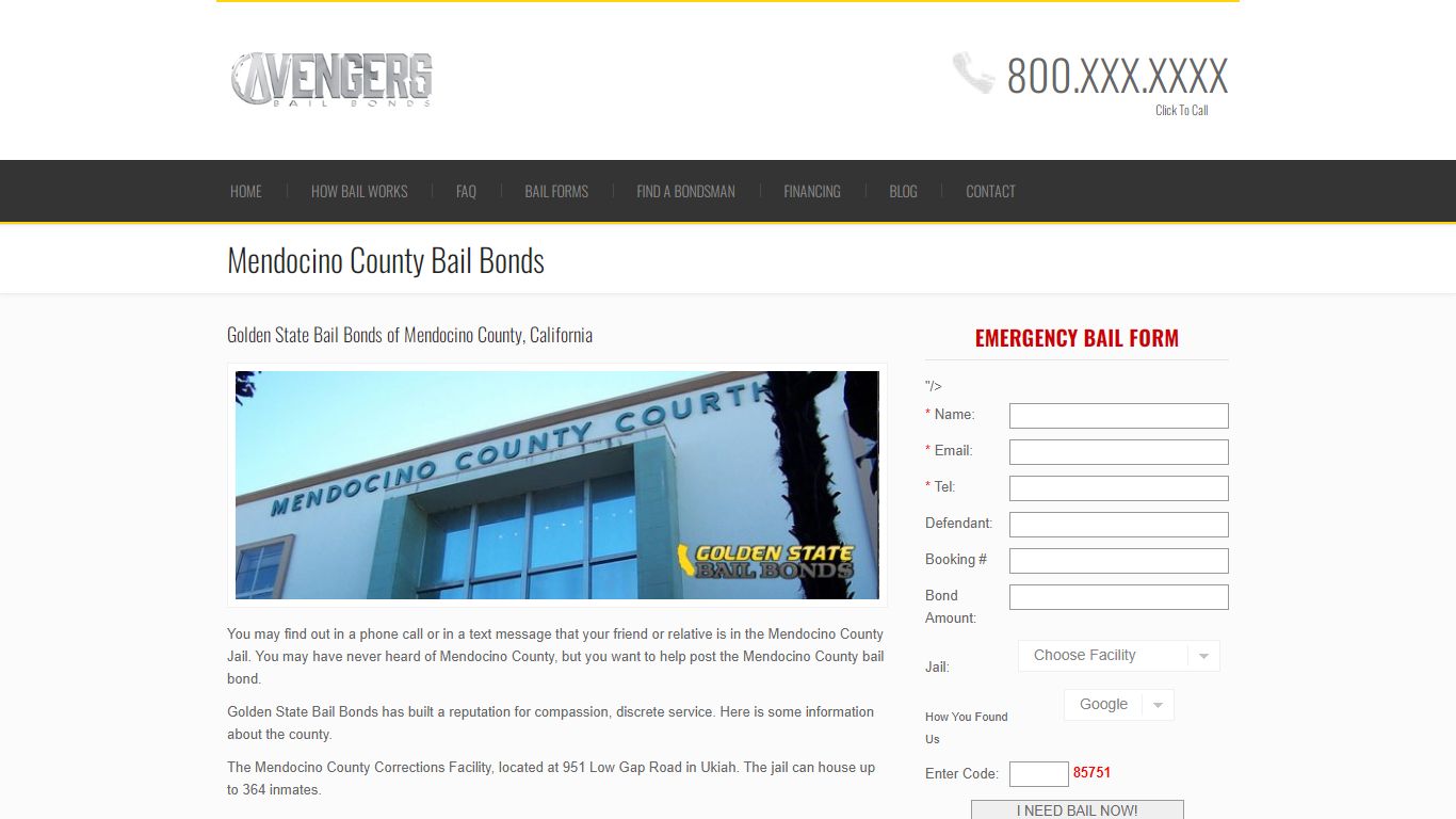 Mendocino County California Bail Bonds | California Bail ...